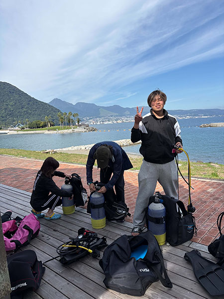 大分田ノ浦でダイビング｜ディープダイビング講習の日
